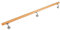 Buche Holz Handlauf Treppengeländer Geländer für Treppe Treppe Wandhandlauf Wand Treppe seitliche Montage Auswahl Länge 80-500 cm, Länge:200 cm