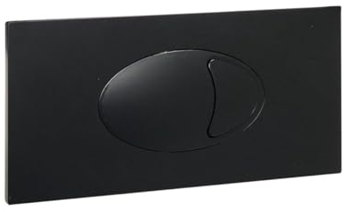 Noir Black Flush Plate | Matt Black | Cistern Button | Toilet Button | Dual Flush Plate | for Use with Cable Operated Cisterns |