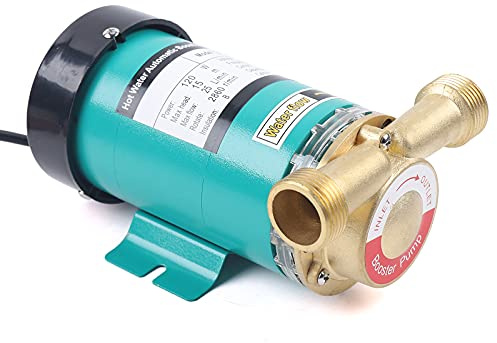 Konfiur 120W Automatisch Druckerhöhungspumpe, 2850 U/min Heißwasserpumpe 230V / 50Hz Umwälzpumpe, Maximale Förderhöhe: 15 Meter, für und Garten Wasserpumpe und umwälzpumpe Hohe Druckpumpe