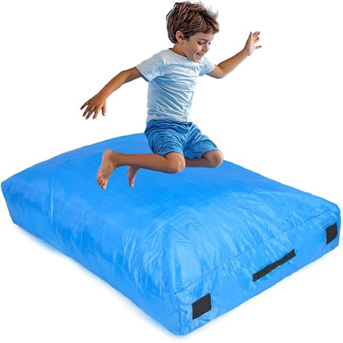Sensory Crash Pad für | Groß 152 x 152 cm oder 122 x 91 cm | Autismus-Crashmatte für | Weiche Landung zum Springen & Spielen | Crashpad | Riesige Schaumstoffmatte