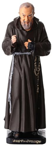 Holyart Statue in resina e PVC: Statua pvc colorata San Pio da Pietrelcina 20 cm