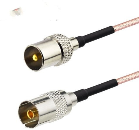 DVB-T2 ATSC ISDB TV PAL Male to Female RG179 75ohm Antenna Adapter Cable 6 feet USA Shipping