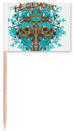 Graffiti Street Blue Black l Toothpick Flags Marker Topper Party Decoration