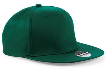 COOZO Unisexo Gorra De Rapero Unisex De 5 Paneles Snapback - Botella Verde - Talla Única