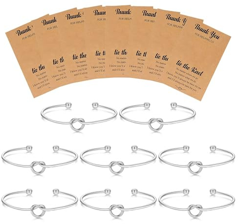 choice of all 4/6/8 pulseras de dama de honor, dama de honor, nudo de amor, pulseras de boda, propuesta de dama de honor, joyería para mujer, Latón, No es una piedra preciosa