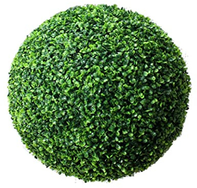 Obelunrp Bola de boj, Bola topiaria Artificial de 14.6 Pulgadas, Bolas Decorativas de boj de Faux para Patio Trasero, balcón, Boda de jardín
