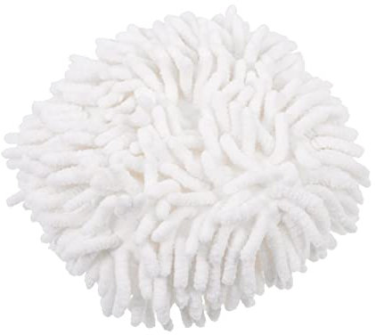 Garneck 1 STK Handwischer Mikrofaser Handtuch. Weiches Handtuch. Geschirrhandtuch Flauschiges Mikrofaser- Kugeltuch Absorbierende Handkugel Kugelförmig Weiß Trockner Kind Chenille