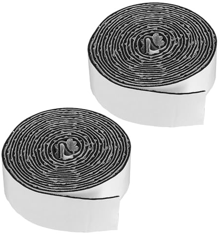 PATIKIL 2inch x 15Ft Pipe Insulation Tape,2Pcs Aluminum Foil Rubber Sponge Tape with Adhesive Backing Weather Resistant Pipes for Cold Hot Water Pipes, Black