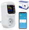 16A wifi Prise intelligente Compteur électrique Pour prise de courant Mesureur de courant Prise Protection contre les surtensions Prise Courant Dispositif de protection contre les fuites.