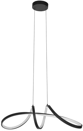 EGLO connect.z Smart-Home LED Pendelleuchte Calarossa-Z, Hängelampe aus Metall in Schwarz und Kunststoff in Weiß, ZigBee, App und Sprachsteuerung Alexa, warmweiß-kaltweiß, RGB, dimmbar