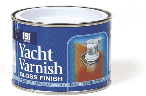 Inspired Essentials 180ml Non Drip Paint Tin Exterior Interior Hard Drying Performance Multi-Purpose Paint Tin for Metal, Wood, Plastic, Walls with Perfect Finish (1, Yacht Varnish)