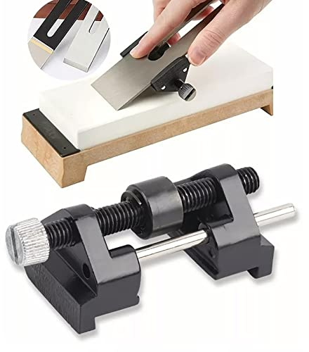 Akozon Ensemble d'outils d'affûtage et de jauge d'angle de précision pour le travail du bois - Aiguiseur professionnel de ciseaux et de couteaux avec pince - Idéal pour les menuisiers, les artisans et