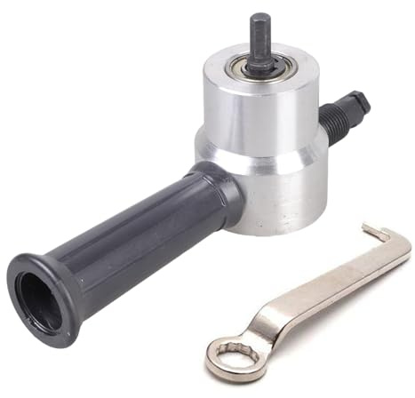 Roditrice ergonomica in metallo a doppia testa in metallo con angoli multipli capacità di taglio perfetta per artigiani fai da te in metallo taglierina trapano attacco