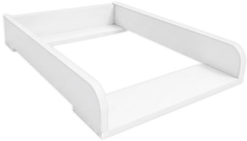 ComfortCove Fasciatoio per Comò, Sponde Arrotondate, 53,2 x 70 cm, Bianco