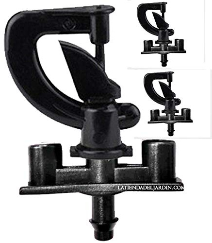 Suinga Pack 100 Microaspersor de Riego Bailarina Invertida Circular 360º, Radio 2 a 2,5 m | Aspersor de riego para Agricultura y Jardineria