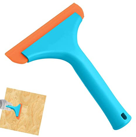 Tumotsit Car Squeegee, Ergonomics Design Board Scraper with, Silicone Scraper Wall Paint Remover Car Window Glass Wood Sticker Removal floor Stove Kitchen Cleaning