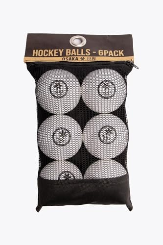 Osaka Balle de Hockey sur Gazon, Lot de 6, pour matchs et entraînements, balles de Jeu de Haute qualité, Surface à Picots