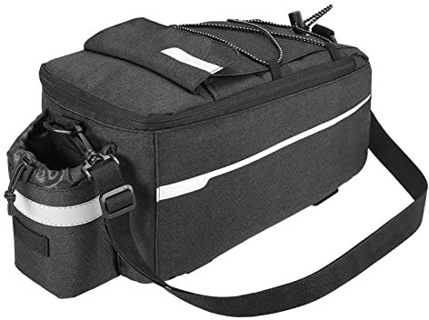 Bolsa de transporte trasera para bicicleta, aislada, bolsa térmica para bicicleta, bolsa de almacenamiento para bicicleta, bolsa reflectante para bicicleta de montaña, bolsa de hombro