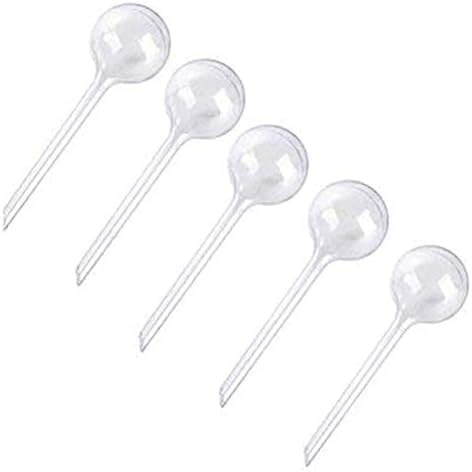 Dwang 4 Pcs Clear Automatic Watering Device Globes Vacation Houseplant Pot Waterer Flower Water Watering Plant Container Planter Accessories Self-Watering Stakes