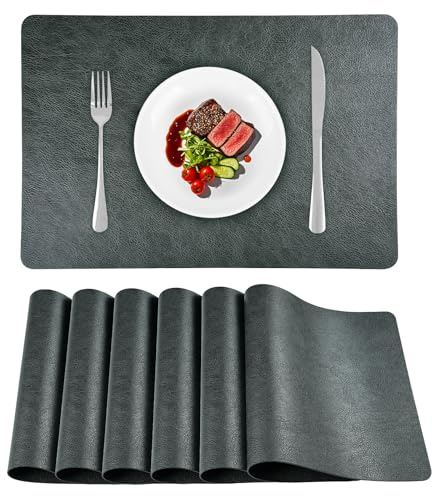 APLKER Tovagliette Americane Lavabili Set di 6 Tovagliette Colazione