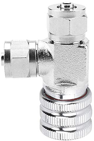 Jelquix CO2 Regulator Stainless Steel Needle Valve for Aquarium System Check Valve Bubble Counter, High Precision CO2 Release for Fish Tank, Ergonomically Designed (Double-head fine-tuning