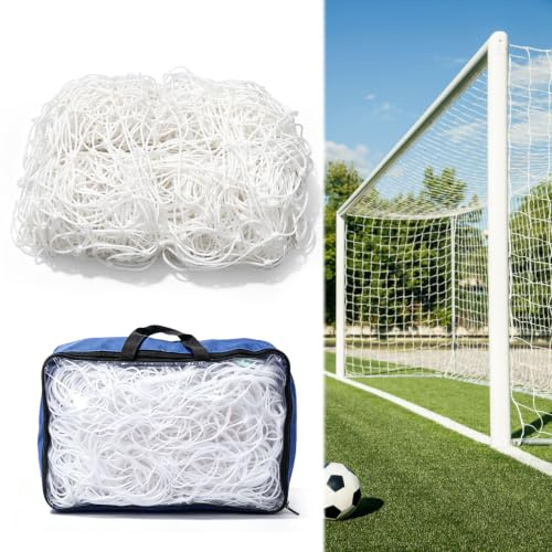 Fotbollsmålnät 3 x 2 m, fotbollsnät av polypropenfiber för fotbollsmål, fotbollsträning och matcher (utan mål)