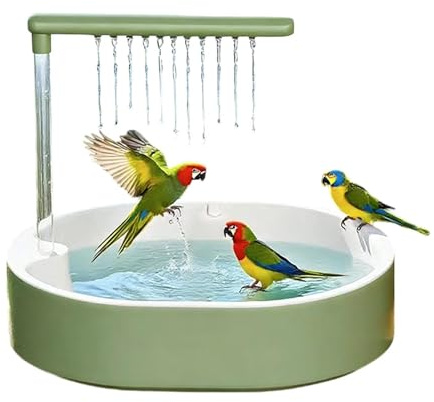Genérico Baño para Pájaros Fuente para Jaula de Aves