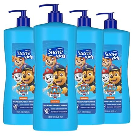 Suave Kids 3 n1 Body Wash & Shampoo Paw Patrol 28 oz(Pack of 4)