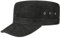 Stetson Raymore Pigskin Armycap - Military Urban Cap Herren/Damen - Sommercap aus Leder - One Size 55-61 cm - Ledercap Frühjahr/Sommer - Schirmmütze schwarz One Size