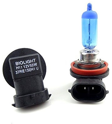 2x H11 55W 6000K 12V PGJ19-2 E13 HALOGEN LAMPEN XENON EFFEKT SUPER WHITE JURMANN ORIGINAL