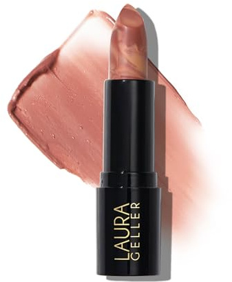 LAURA GELLER NEW YORK Italian Marble Sheer Lipstick - Berry Banana - Hydrating & Lightweight - Vitamin E & Caster Seed Oil - Cream Finish