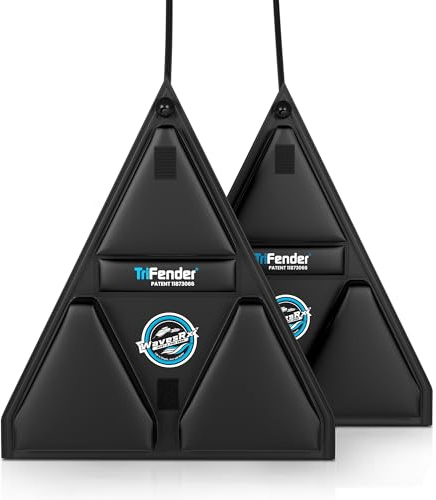 WAVESRX PWC Fender Bumper for Safe Jet Ski Docking | Foldable Easy-to-Store Marine Bumpers Offer Ultimate Protection from Dock Rash and Scratches | Adjustable Length Bungee Cord + Hook & Safety Latch