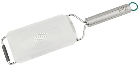 Chefkoch trifft Fackelmann – Premium Edelstahl Reibe für Feines Reiben von Ingwer, Muskat, Parmesan & Schokolade, Spülmaschinengeeignet