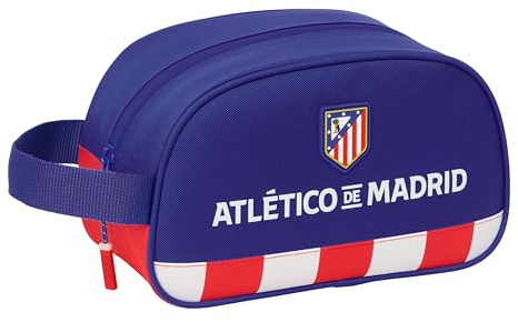 Safta MADRID ATLETIK - Medelstor barnskolväska med handtag, barnväska, anpassningsbar till vagn, lätt att rengöra, bekväm och mångsidig, kvalitet och styrka, 26 x 12 x 15 cm, Röd/blå/vit, M