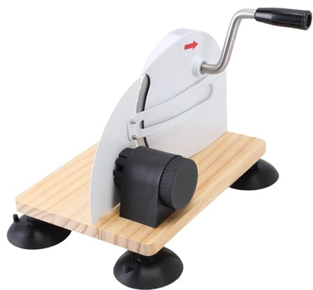 KIMISS Manuell Brödskärare för Hemmagjord Surdeg - Ergonomisk Handvev Brödskärare med Sugkoppar för Bageri och kafé, Skärverktyg för Enhetlig Tjocklek