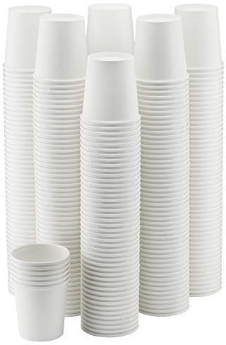 NYHI - Vasos desechables de papel blanco de 236 ml – taza de bebida fría y caliente para agua, zumo, café o té – ideal para enfriadores de agua, fiestas o café en movimiento.