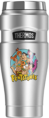 The Flintstones Group, THERMOS STAINLESS KING Stainless Steel Travel Tumbler, Vacuum insulated & Double Wall, 16oz