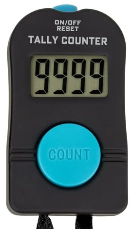 TopTie Electronic Hand Tally Counter, Digital Golf/Fish/People Number Counter Clicker with Lanyard