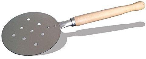 La zappa Pelle à pizza en aluminium « Made In Italy » pour four à bois et pizzeria (ronde Ø 18 x h 78 cm percée)