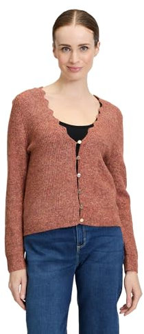 Cartoon Damen Strick-Cardigan mit V-Ausschnitt 36, Hellbraun