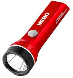 NEBO Luxtreme Nano – 420 Lumen USB‑C Rechargeable Pocket Flashlight, 300m Beam, 5 Modes (Turbo/High/Medium/Low/Strobe), Aircraft‑Grade Aluminium, IPX6 Water‑Resistant, Keyring Loop, 36g Red