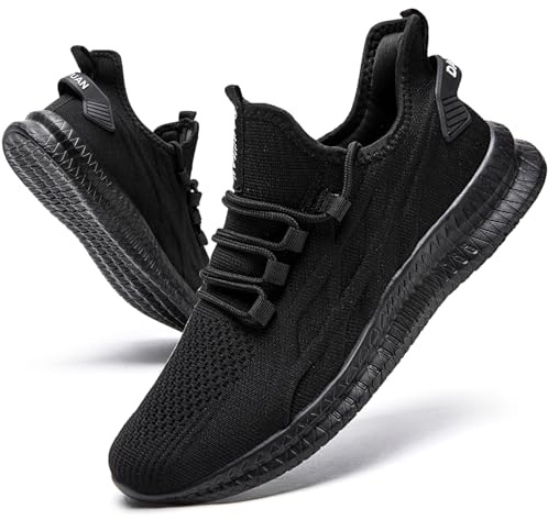 IVQDZL Basket Homme Sneakers Jogging Running Chaussures Mode Et Sport Tennis Gym Fitness Outdoor Randonnée Légère Course Baskets Noir 47 EU