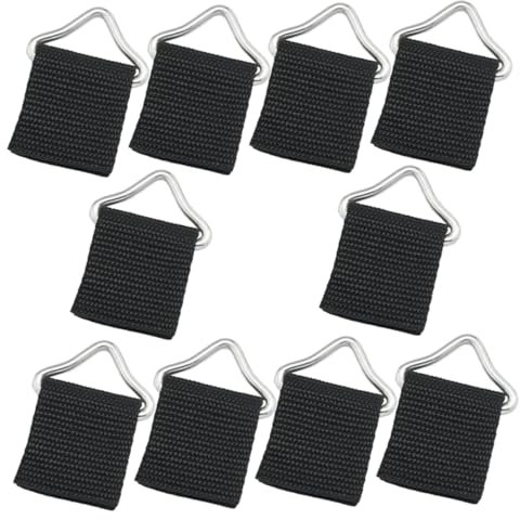 Happyyami 10sets Trampoline Replacement Triangle Rings Buckles Metal Rings for Trampoline Webbing Diy Parts