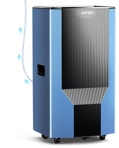XDRIER 198 Pints Dehumidifier with Pump and Drain Hose for Commercial and Industrial Large Room, Basements, Storages, Warehouses, Auto Defrost, LGR Tech, 5 Years Limited Warranty