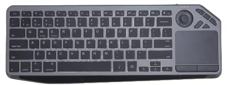 Multi Device Bluetooth -tangentbord med Pekplatta, Laddningsbar Knappsats med Styrplatta för Bärbar Dator, Skrivbordsdator, Surfplatta, 78 Tangenter, 7 Färg Bakgrundsbelysning