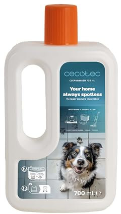 Cecotec Liquido di Pulizia per CarpetClean, Conga e Freego Clean&Wash 700ml. Soluzione Integrale per Mantenere Tappezzerie, Pavimenti e altre Superfici Impeccabili, 700ml, Accessori Aspirazione