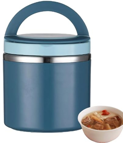 Récipient à déjeuner pour aliments chauds, 630 ml - Récipient isotherme anti-fuite pour aliments chauds - Pour l'école, les voyages, le camping, le pique-nique, le tourisme et le sac à dos