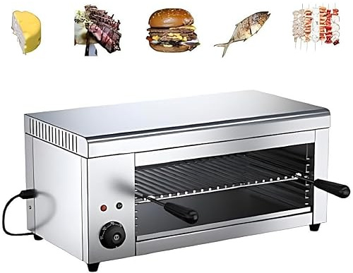 2000W elektrisk osmältare, osmältargrill, 122-572°F, väggmonterad bänkskiva, rostfri stålbrödrost, salamandergrill för smält ost, rostat bröd, grillat biff
