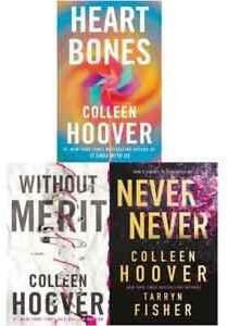 Colleen Hoover Collection 3 Books Set (Never Never, Heart Bones, Without Merit)