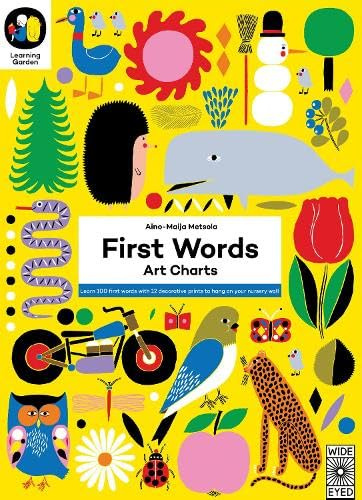 First Words: Art Charts: Learn 100 first words with 12 decorative prints to hang on your nursery wall (The Learning Garden)
